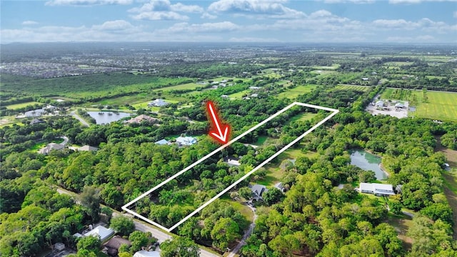 6235 4th St, Vero Beach, FL 32968 - aerial overview of property's location featuring property boundaries highlighted and a nearby body of water