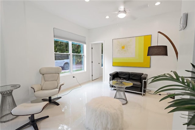6235 4th St, Vero Beach, FL 32968 - sitting room with recessed lighting and tile patterned floors
