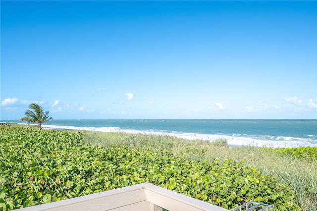 water view featuring a view of the beach