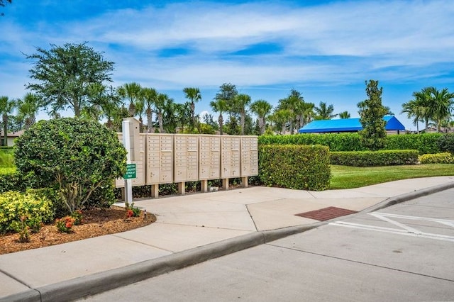 view of home's community with mail boxes