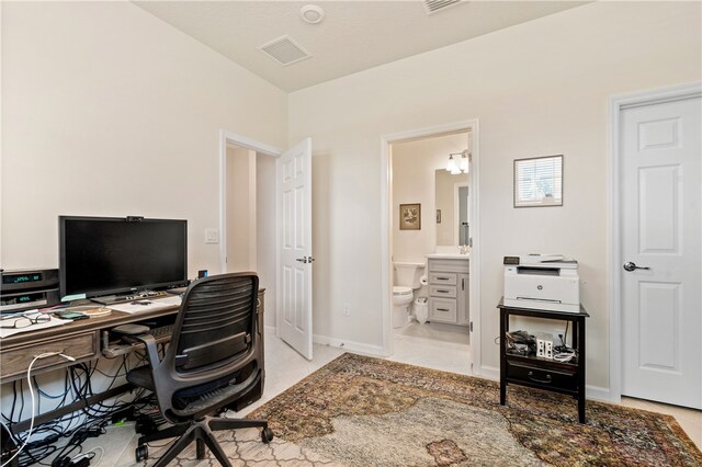 tiled bedroom with ornamental molding