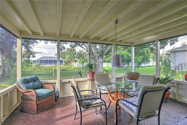 view of sunroom / solarium