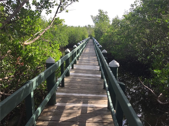 view of dock