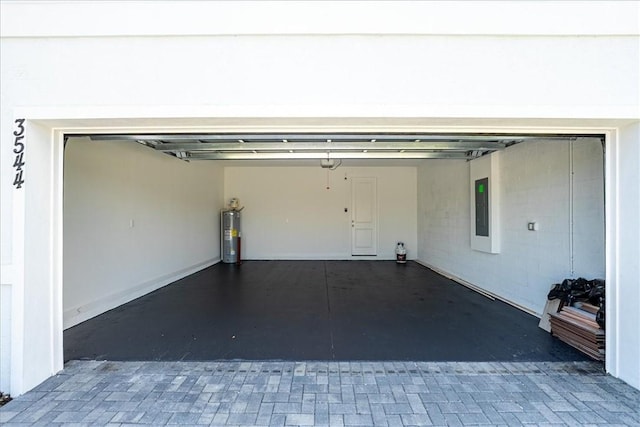 3544 Angler Dr, Fort Pierce, FL 34946 - garage with electric panel and water heater