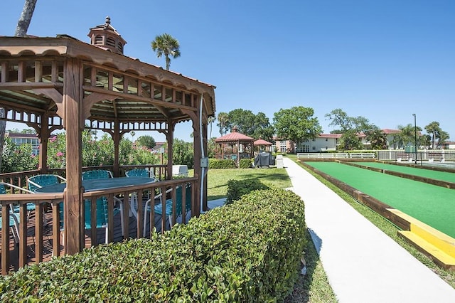 surrounding community featuring a gazebo