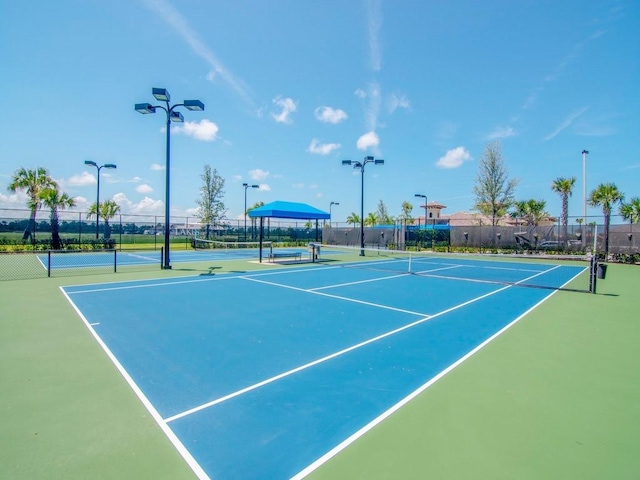 view of tennis court