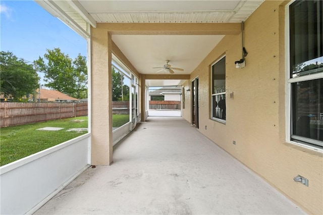8365 104th Ct, Vero Beach, FL 32967 - view of patio featuring a ceiling fan