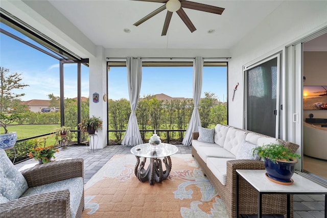 8280 Halbert Ln, Vero Beach, FL 32968 - sunroom / solarium featuring brick flooring