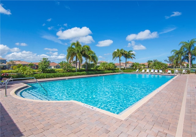 view of pool with a patio area