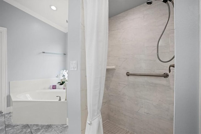 614 Stevenson Ave, Sebastian, FL 32958 - bathroom featuring a shower stall and a bath