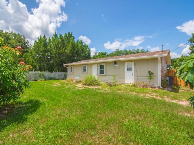 432 Watercrest St, Sebastian, FL 32958 - rear view of property with a fenced backyard