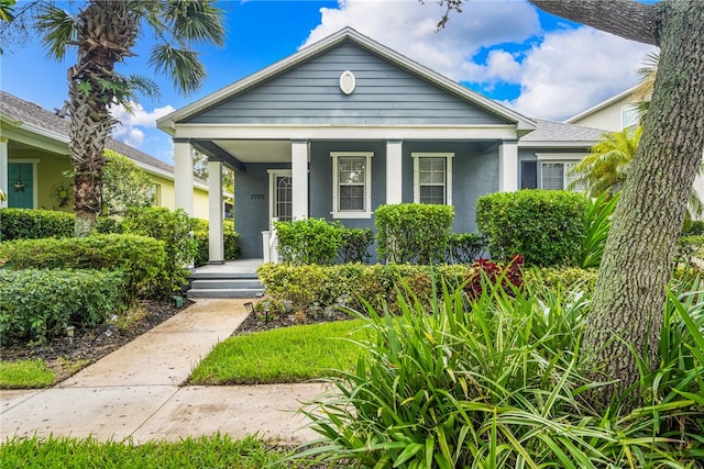 bungalow with covered porch