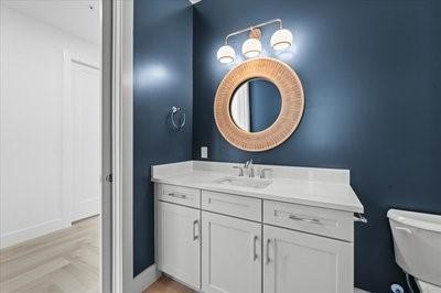 225 Strand Dr Unit 204, Melbourne Beach, FL 32951 - bathroom with vanity and toilet