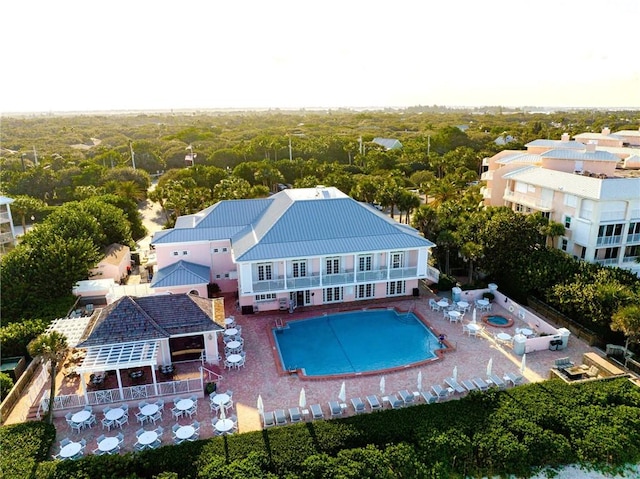 drone / aerial view