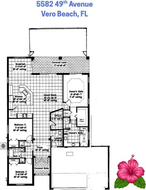5582 49th Ave, Vero Beach, FL 32967 - floor plan / room layout