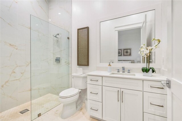 30 Strand Dr, Vero Beach, FL 32963 - full bath featuring a marble finish shower and vanity