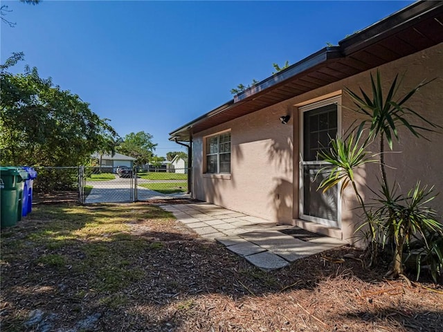 view of yard with a gate and fence