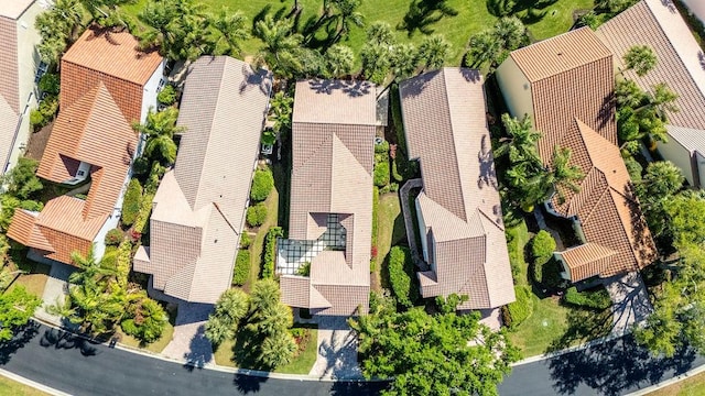 bird's eye view featuring a residential view