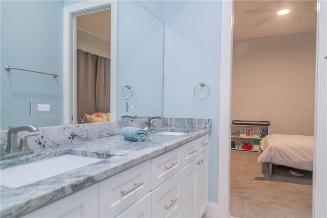 bathroom featuring vanity