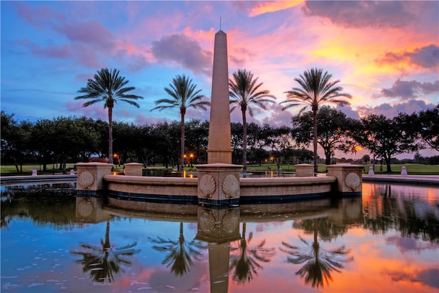 view of water feature