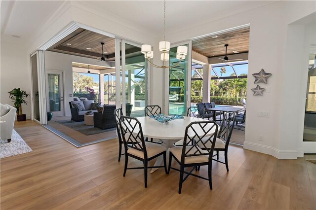 living area with light hardwood / wood-style floors