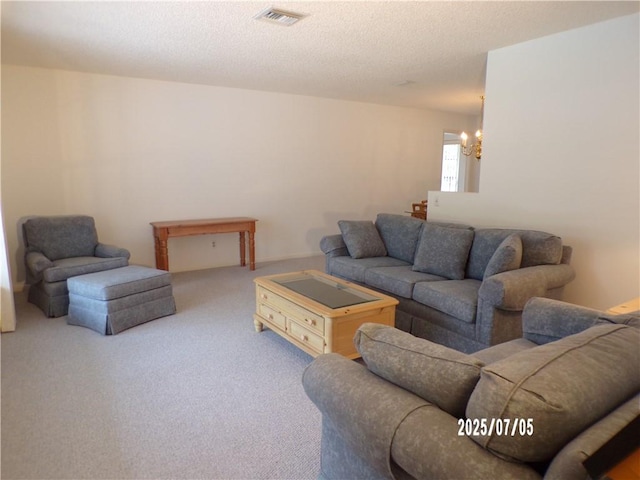 881 48th Ave, Vero Beach, FL 32966 - living area with a chandelier and carpet floors