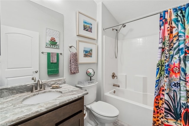 439 Briarcliff Cir, Sebastian, FL 32958 - bathroom with toilet, vanity, and shower / bath combo