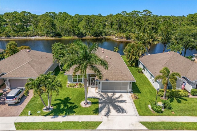 439 Briarcliff Cir, Sebastian, FL 32958 - aerial view of property and surrounding area with a large body of water