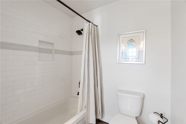 1368 Scroll St, Sebastian, FL 32958 - full bathroom featuring shower / tub combo and toilet