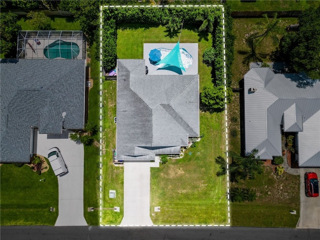 1368 Scroll St, Sebastian, FL 32958 - aerial view of a pool