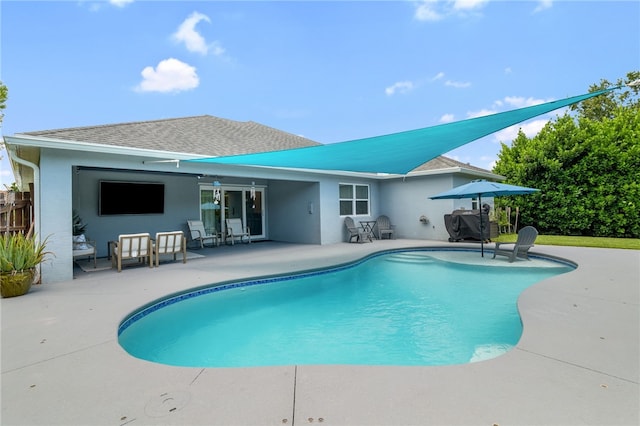 1368 Scroll St, Sebastian, FL 32958 - outdoor pool featuring a patio area