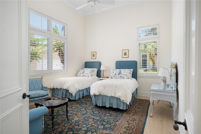 1624 Weybridge Cir, Vero Beach, FL 32963 - bedroom with baseboards and wood finished floors