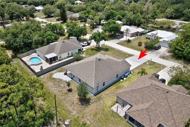 9036 103rd Ave, Vero Beach, FL 32967 - aerial view of residential area featuring a pool