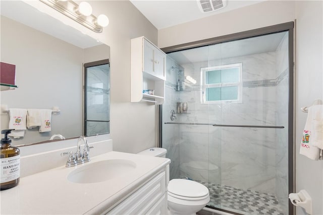 742 Whitmore Dr, Port St Lucie, FL 34984 - bathroom featuring a shower stall and vanity