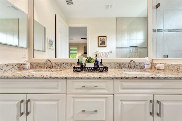 5950 Bella Rosa Ln, Vero Beach, FL 32966 - full bath featuring double vanity and tiled shower