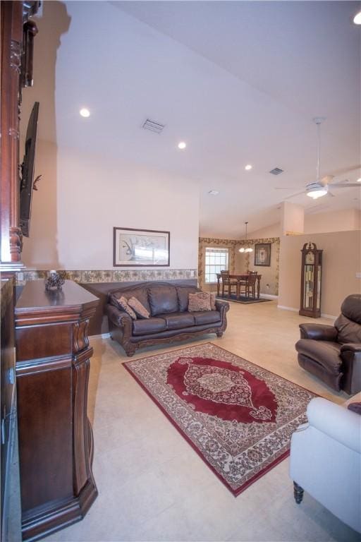 1018 Persian Ln, Sebastian, FL 32958 - living area featuring recessed lighting