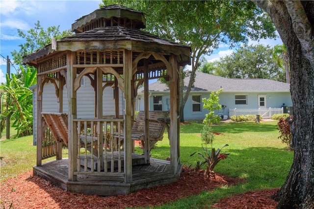 1018 Persian Ln, Sebastian, FL 32958 - view of grassy yard with a gazebo
