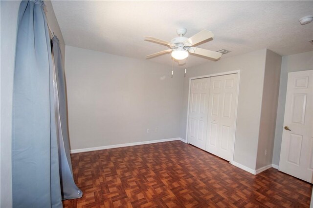 1018 Persian Ln, Sebastian, FL 32958 - unfurnished bedroom featuring a closet and ceiling fan