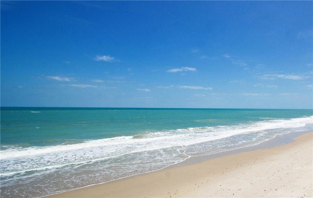 property view of water with a view of the beach