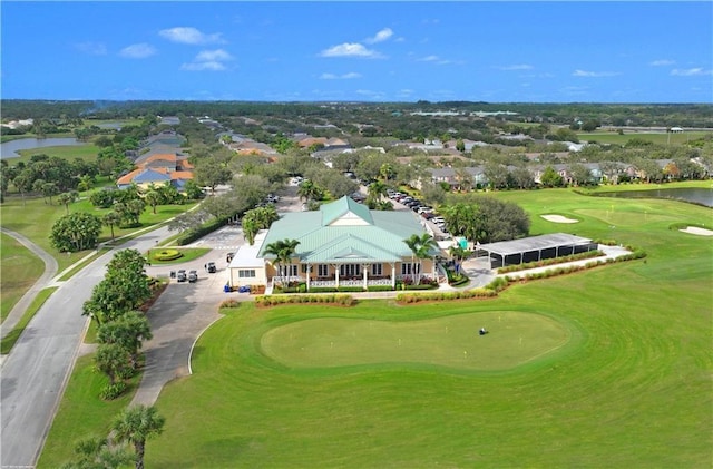 1370 Bunker Ct, Vero Beach, FL 32966 - aerial view of residential area with a nearby body of water and a golf course