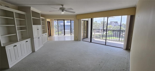 1850 Bay Rd Unit 3F, Vero Beach, FL 32963 - unfurnished room with light carpet and ceiling fan