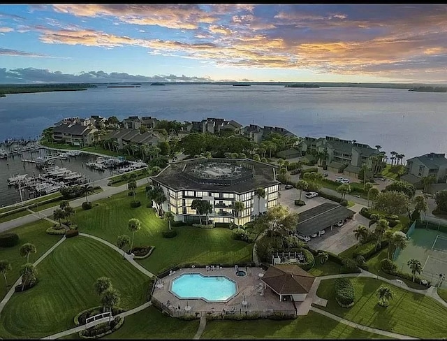 1850 Bay Rd Unit 3F, Vero Beach, FL 32963 - aerial view of property's location with a nearby body of water and a pool