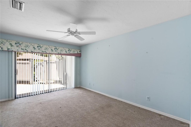 640 N Centre Ct SW Unit 102, Vero Beach, FL 32962 - empty room with carpet floors and ceiling fan
