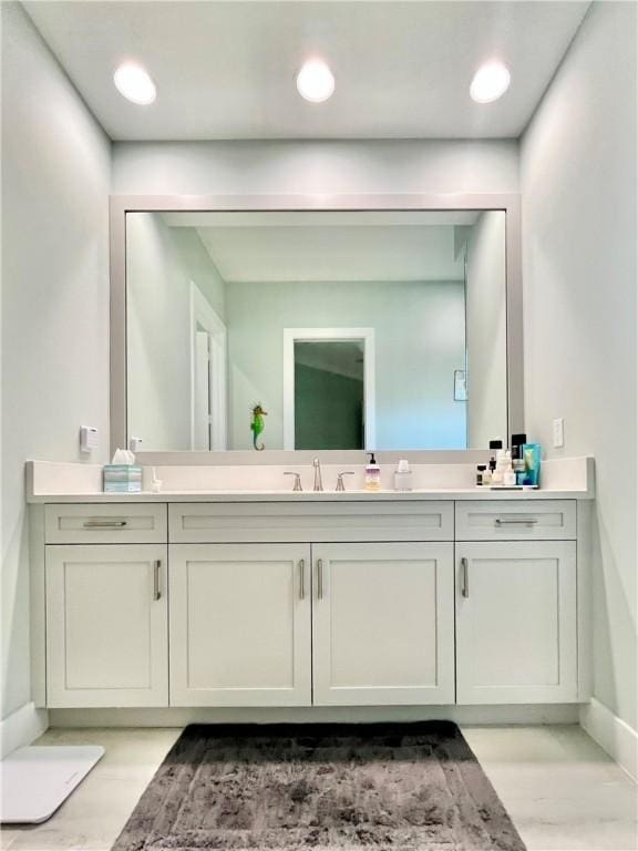 bathroom with vanity