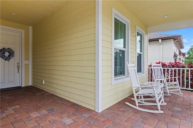 view of patio / terrace with a porch