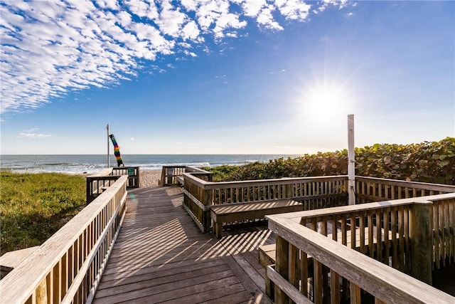 860 Pirates Cove Ln, Fort Pierce, FL 34949 - surrounding community with a beach view and a water view