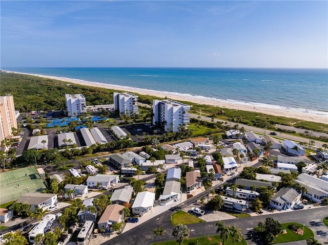860 Pirates Cove Ln, Fort Pierce, FL 34949 - aerial view with a water view and a view of the beach