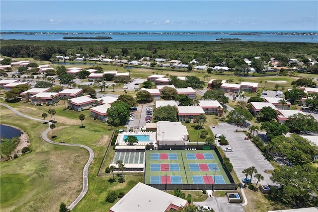 106 Spring Lake Ct Unit 207, Vero Beach, FL 32962 - aerial view of residential area featuring a large body of water and a golf club