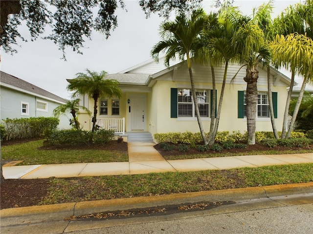 view of front of property with stucco siding