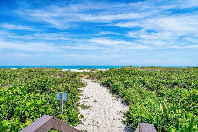 water view featuring nearby beach